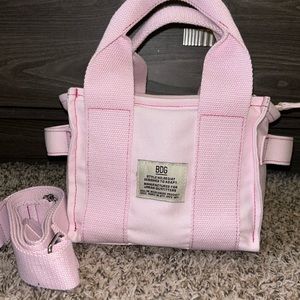 BDG Mini Pink Canvas Tote Crossbody Bag